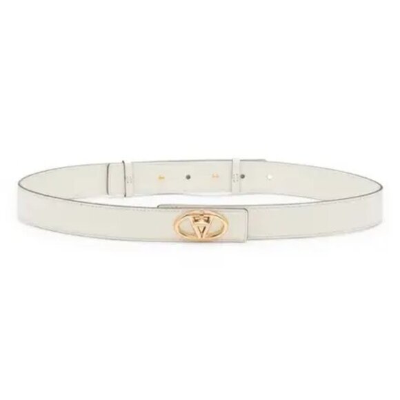 Valentino Garavani Authentic NWT VLOGO Locker Buckle Leather Belt - Picture 1 of 8